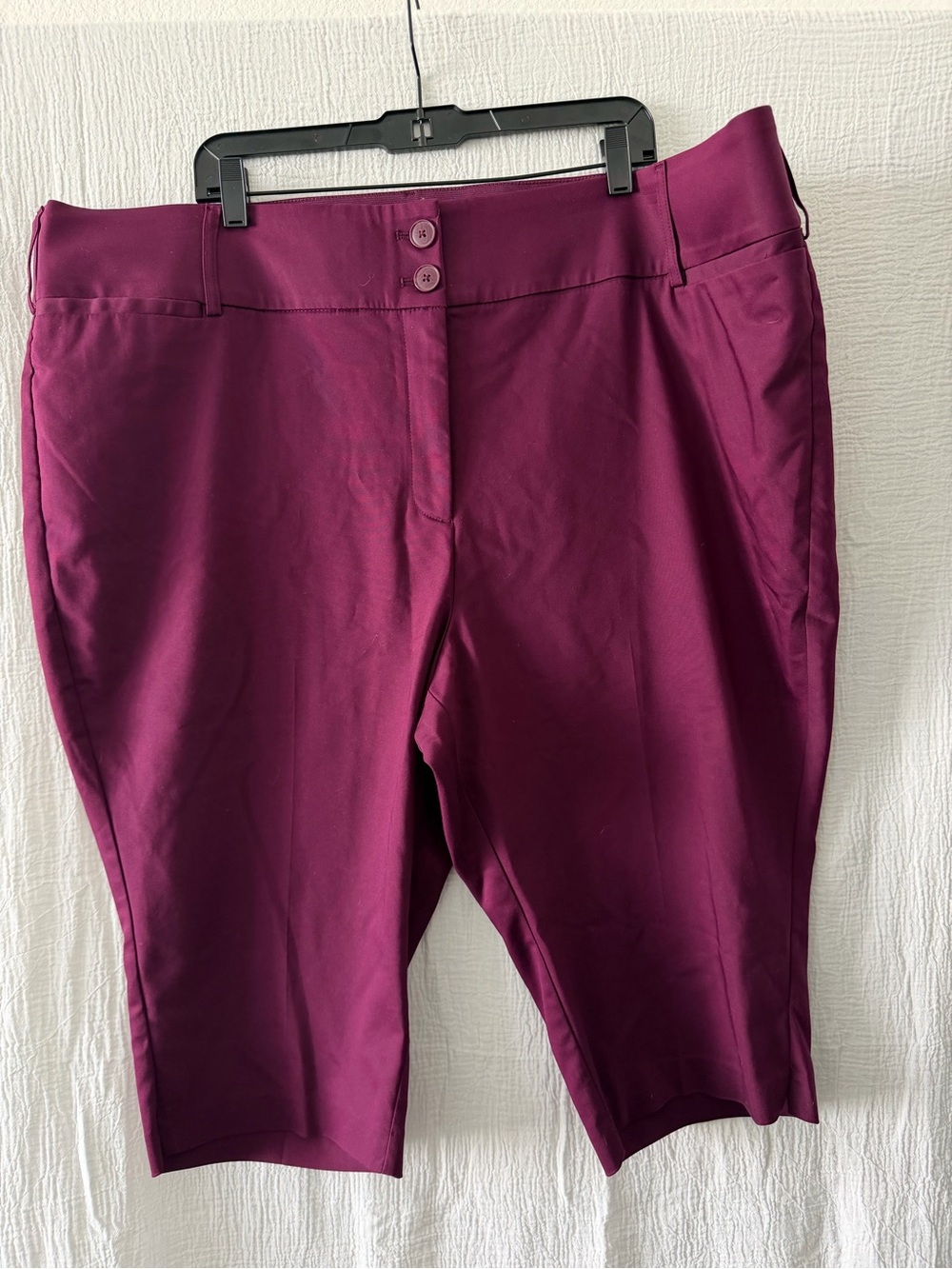 Lane Bryant Berry-Colored Ponte Crop Pants